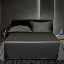 Silk Suen pure mulberry silk flat sheet (black)