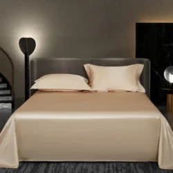 Silk Suen pure mulberry silk flat sheet (beige)