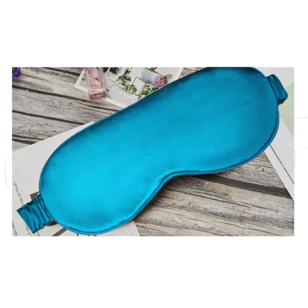 Silk Suen 19mm Mulberry Silk Sleep Mask - Peacock Blue