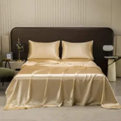 Silk Suen mulberry silk sheet set-beige